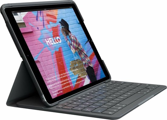 Logitech Slim Folio iPad (7th gen) - Tablettoetsenbord - Qwertz