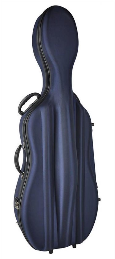 Cellokoffer Leonardo CC-144-BU 4/4 gevormd zacht schuimrubber blauw