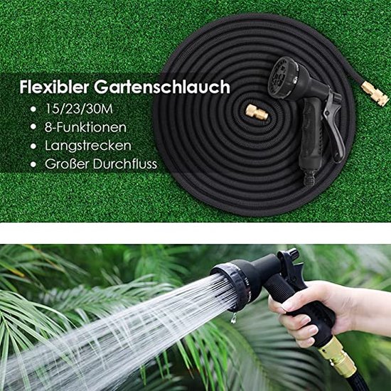 Flexibele tuinslang, garden hose, water hose, premium tuinslang in professionele kwaliteit 30 m