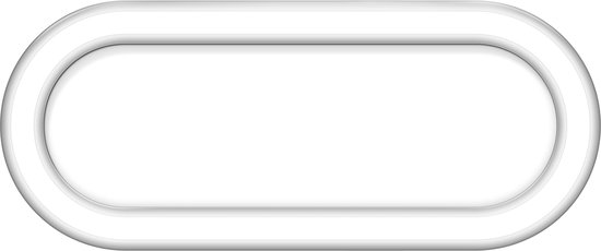 ETH Lois led plaf ovaal 3 step dimming 2700k 15w ip44 wit 40cm + mem. 1113L