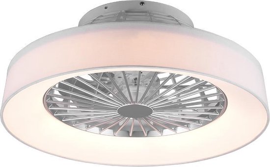 TRIO FARSUND Ventilator - Wit - incl. 1x LED 26,8W - Drie snelheidsniveaus - geintegreerde dimmer - lichtkleur instelbaar