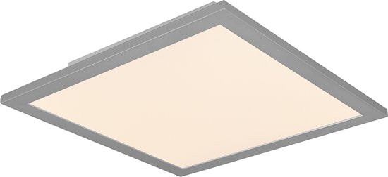 LED Plafondlamp - Plafondverlichting - Torna Tirus - 14W - Aanpasbare Kleur - Afstandsbediening - Dimbaar - Vierkant - Mat Titaan - Aluminium