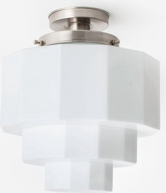 Art Deco Trade - Plafonnière Dodecagon 20's Matnikkel