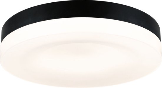 Paulmann Amalie PlafonniÃ¨re - zwart - wit - rond - 3StepDim - LED