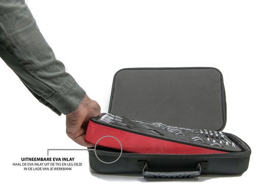 Ratelsleutels – Ratelsleutelset – Ringratelsleutelset - 19 delig - vaste kop