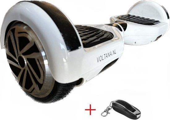 VOLTANA HOVERBOARD, WIT, TAOTAO print, 700W motoren, 20cell SAMSUNG accu, incl LED verlichting en AFSTANDBEDIENING !! 2 JAAR garantie