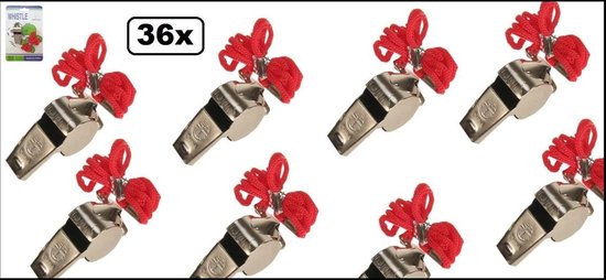 36x Scheidsrechter fluit met koord