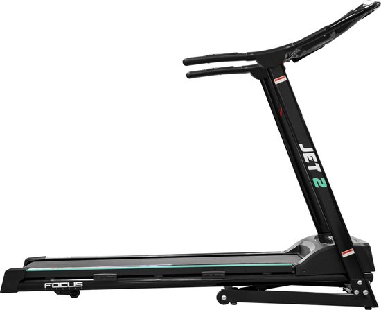 Focus Fitness Jet 2 - Loopband - Inklapbaar - Hellingsfunctie - 7 Trainingsprogramma's met 40 trainingsniveaus - Tot 13 km/h