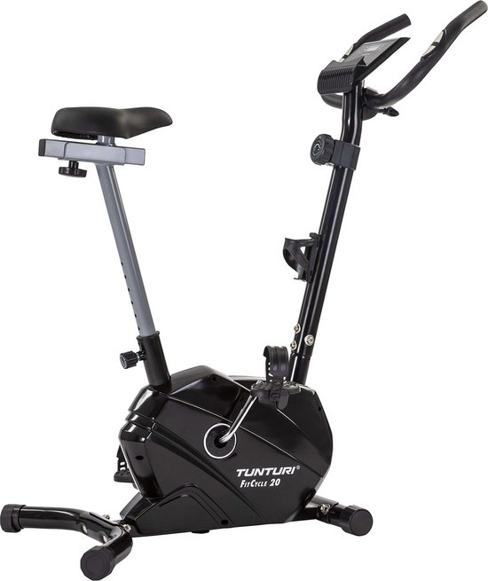 Tunturi FitCycle 20 Hometrainer - Fitness Fiets - Fitness fiets met 8 weerstandsniveaus - Voorzien van tablethouder en transportwielen - Luxe uitstraling