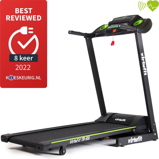 VirtuFit TR-100 Loopband - LCD display - 15 programma's - Inklapbaar - Belastbaar tot 130 KG - 99% voorgemonteerd