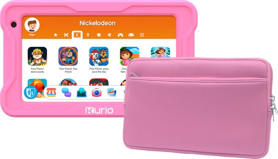 Kurio kindertablet Premium - PAW Patrol - roze - 7 inch tablet - Veilig online - Ouderlijk toezicht - Incl. stevige beschermhoes en Kurio sleeve - YouTube kids - appbeheer - Android 13 GO-