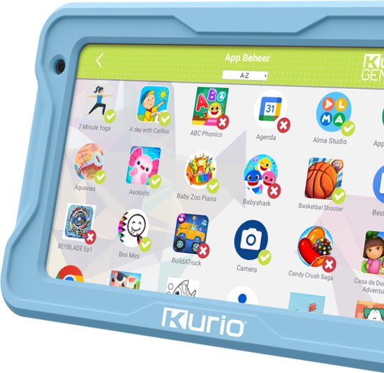 Kurio kindertablet - 7 inch tablet - Veilig online - Ouderlijk toezicht - YouTube kids - appbeheer - Android 13 GO-
