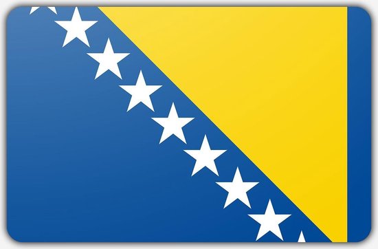 Vlag Bosnië Herzegovina - 150x225cm - Polyester