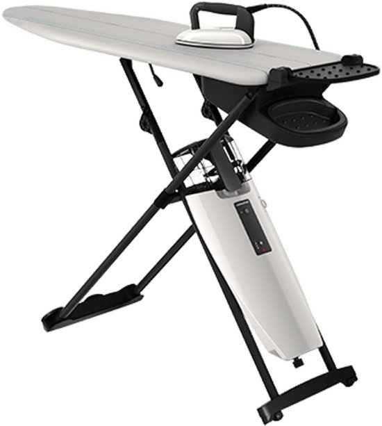 Laurastar Smart I Strijksystemen en een professioneel strijkijzer Stoomgenerator actieve strijkplankUnieke Temperatuur, Geïntegreerde Wieltjes, Afneembaar Waterreservoir