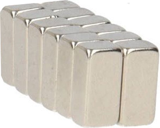 Bespaartopper Blokmagneten voor radiatorfolie - N45 blokmagneetjes - Vernikkeld - 2700 Stuks