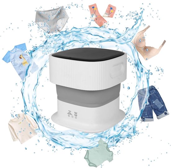 Elysium - Kleine Wasmachine - Draagbare Wasmachine - Mini Wasmachine Met Centrifuge - Mini wasmachine
