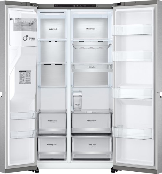 LG GSLV91MBAC Amerikaanse koelkast met 634L inhoud - Water- en ijsdispenser - Total No Frost - Inverter Compressor