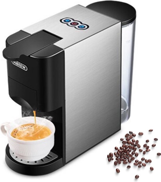 Happyment 4 in 1 Koffiemachine - Koffiezetapparaat - Koffie Automaat - Automatisch - Nespresso - Dolce Gusto - Koffiepoeder - Koffiepads