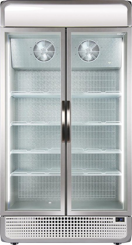 Husky F10PROFREEZER - Vriezer - Met Display - Drie Dubbel Glas - 771 Liter - 45dB - Zilver