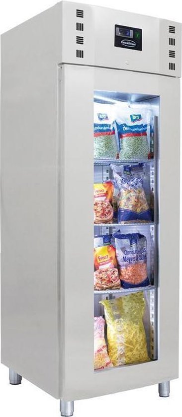 CombiSteel RVS Glasdeurkoelkast - Geforceerd - van -2°C tot +8°C - 700 liter - 7489.5020