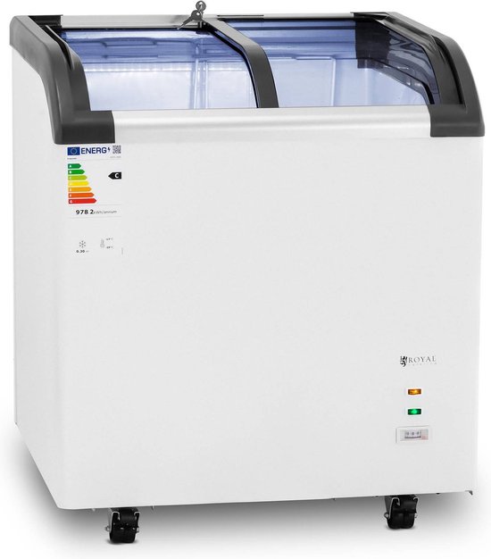 Royal Catering Diepvries - 180 L - royal_catering - glazen deuren