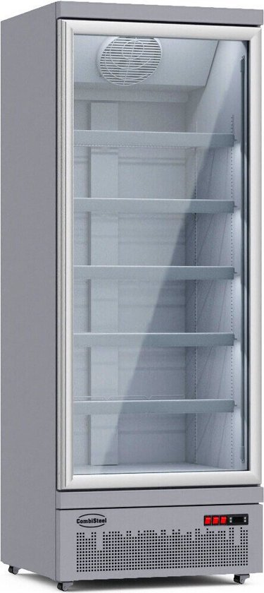 Vrieskast | 1 Glasdeur | 600 L | Zilver | CombiSteel 7455.2214