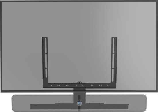Cavus CFPULSE Soundbar frame voor Bluesound Pulse Soundbar 2i - Bevestig je Soundbar aan een Tv muurbeugel of Tv vloerstandaard - VESA