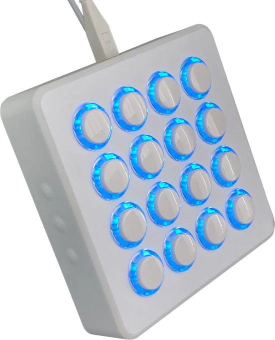 DJ TECHTOOLS Midi Fighter Spectra, white - DJ-controller