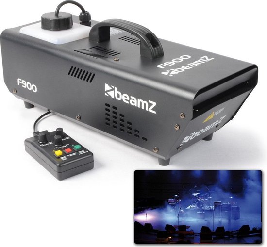 Rookmachine - Beamz F900 fazer 900W met timer en output regelaar