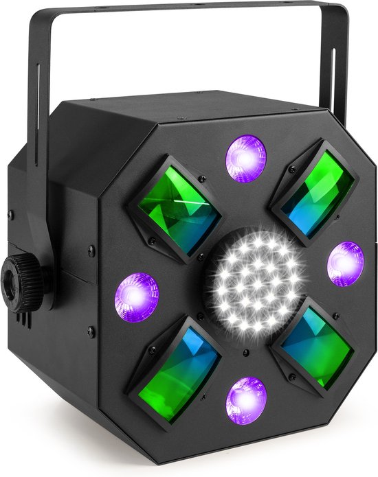 BeamZ MultiAce3 LED effect 3-in-1 - Discolamp - Derby - Stroboscoop - Black light