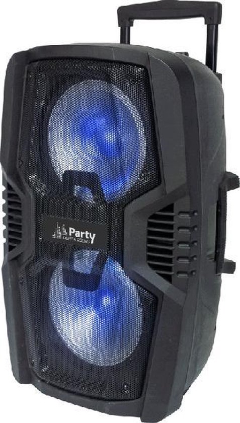 Draagbare luidspreker 600W met Bluetooth, USB en Micro SD  (PARTY-210LED)
