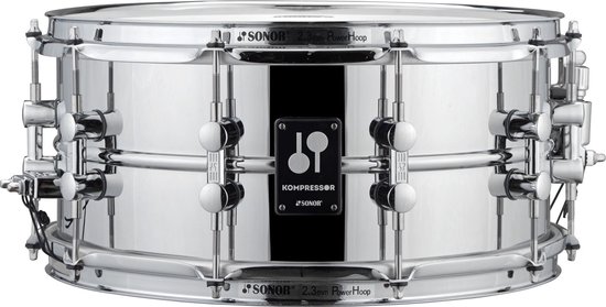 Sonor Kompressor Steel 14x6.5 snaredrum - Snaredrum