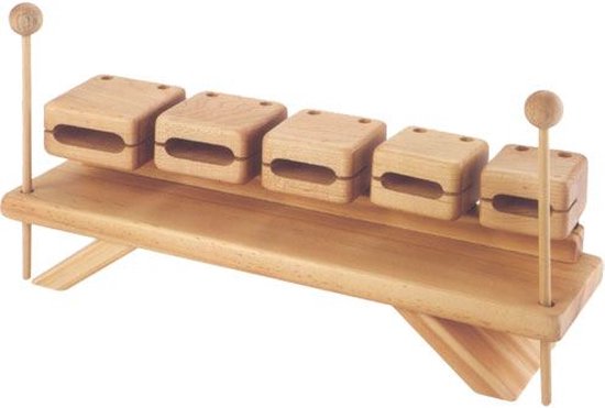 Stable PS107 - Woodblock 5-set, tafel versie - Bruin
