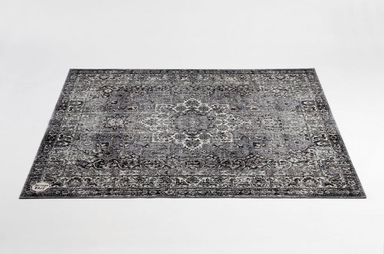 DRUMnBASE vintage persian 185x160cm grey - Drumtapijt, kleur: vintage perzisch grijs - Grijs