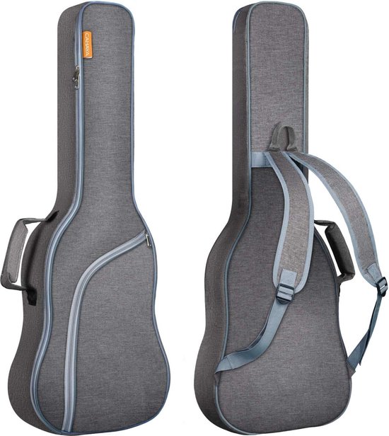 Tas voor elektrische gitaar Gitaartas voor elektrische gitaar Gigbag Gitaartas met 9 mm gevoerde koffer voor elektrische gitaar Scheurbestendig en waterdicht Grijs CY0175