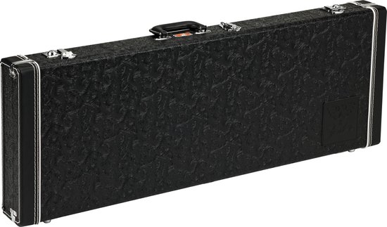 Fender Waylon Jennings Stratocaster/Telecaster Case Black Tooled Leather - Koffer voor elektrische gitaren