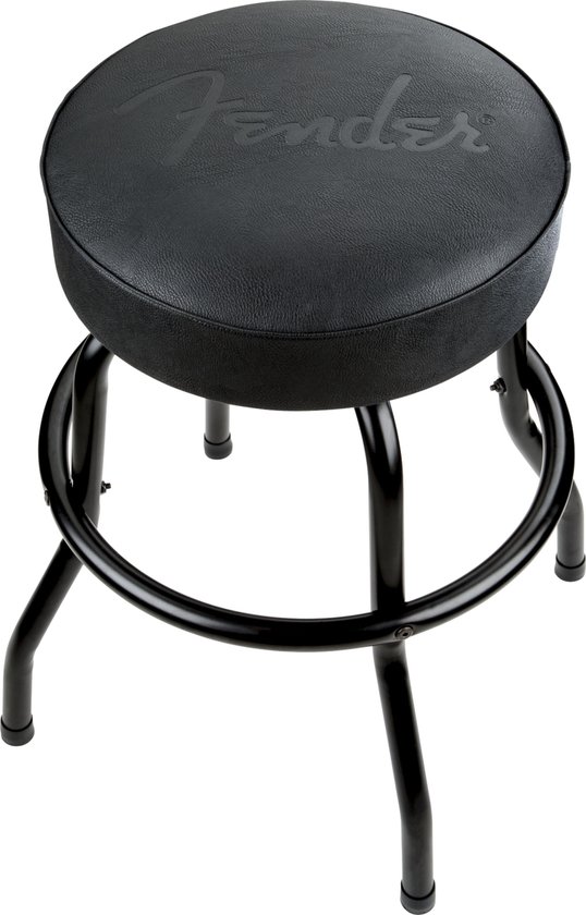 Fender Embossed Logo Barstool 24" (Black) - Barkruk