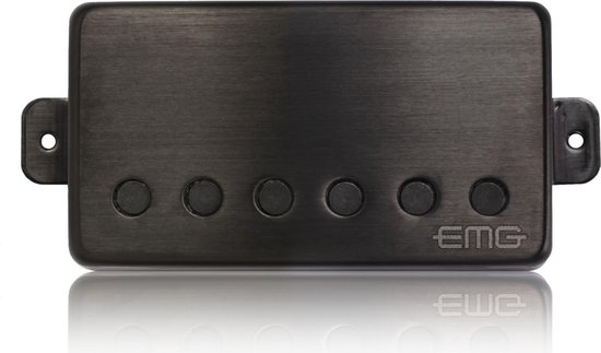 EMG 57-B Humbucker Brushed zwart Chrom - Humbucker pickup voor gitaren