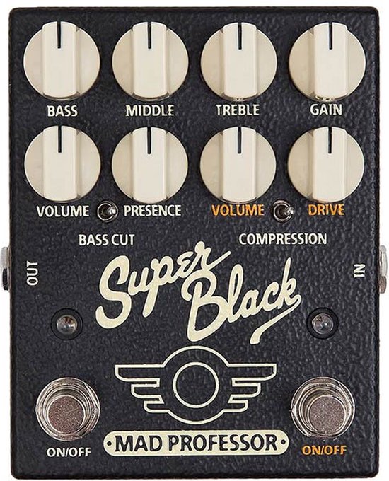 Preamp/Booster/Overdrive effect pedaal Mad Professor MP-SPB Super Black