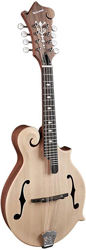 Richwood RMF-80-NT Master series F-stijl mandoline met massief sparren bovenblad en massief mahonie zij- en achterkant