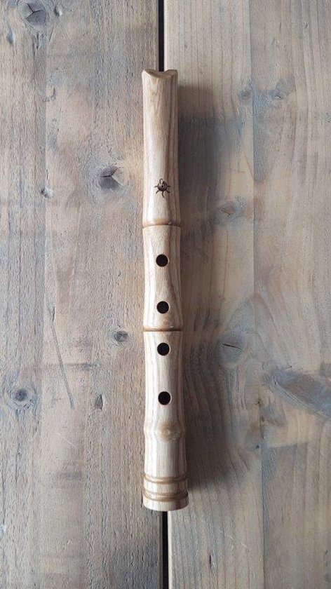 Shakuhachi van Essenhout - HarmonyFlute - 1.1 Shaku (A) - Traditionele Japanse Fluit - Hoge Kwaliteit