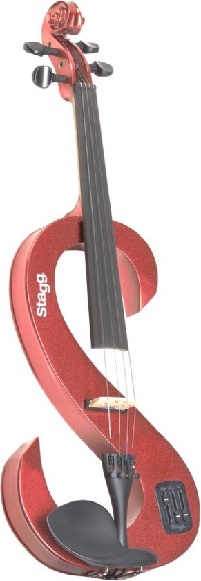 Stagg Electrische viool Rood EVN 4/4