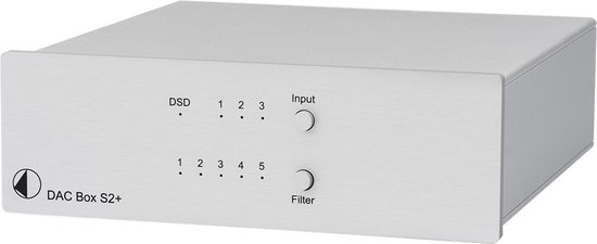 Pro-Ject DAC Box S2+ - Digitaal Analoog Converter - Zilver
