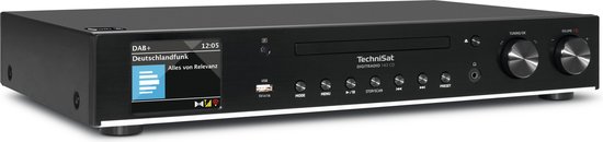 TechniSat DIGITRADIO 143CD (V3) - DAB+ en internetradio ontvanger - CD - Bluetooth - Wi-Fi - zwart