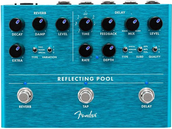 Delay/Reverb effect pedaal Fender Reflecting Pool 0234546000