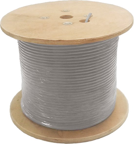 DINTEK - 500m kabel - CAT6 - U/UTP LSZH - Eca - grijs - 1101-04053