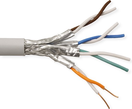 ROLINE S/FTP (PiMF) Kabel Cat.6 (Class E) massief, AWG 23, LSOH, 300m