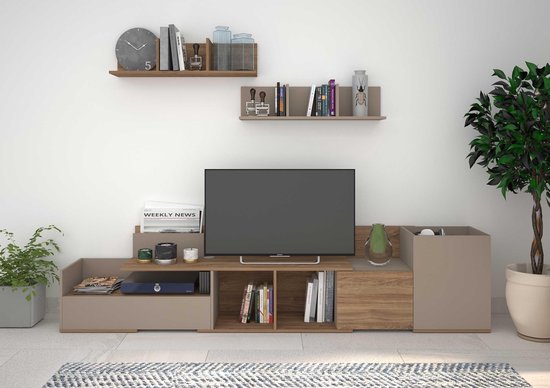 Trasman- TV Meubel Tv-meubel Boost - 180cm - Bruin