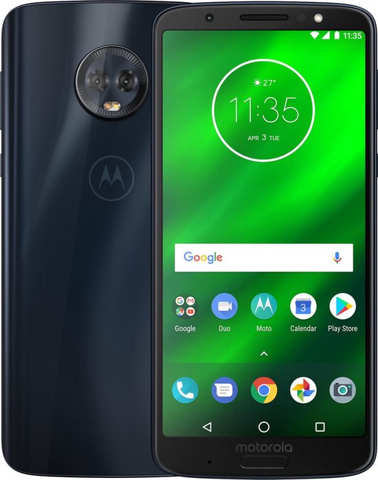 Motorola Moto G6 Plus - 64GB - Dual Sim - Deep Indigo (blauw)
