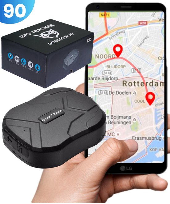 Good2Know GPS tracker – Inclusief Simkaart & Zonder Abonnement – 90 dagen – Geschikt Alle Voertuigen – Auto – Motor - Scooter - NL handleiding